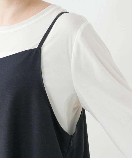 Leilian PLUS HOUSE / レリアンプラスハウス ロング・マキシ丈ワンピース | ジャンパースカート【Leilian WHITE LABEL】 | 詳細12