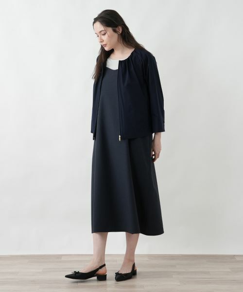 Leilian PLUS HOUSE / レリアンプラスハウス ロング・マキシ丈ワンピース | ジャンパースカート【Leilian WHITE LABEL】 | 詳細2