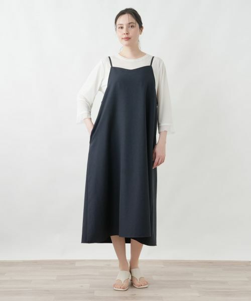 Leilian PLUS HOUSE / レリアンプラスハウス ロング・マキシ丈ワンピース | ジャンパースカート【Leilian WHITE LABEL】 | 詳細4