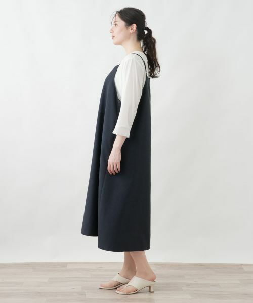 Leilian PLUS HOUSE / レリアンプラスハウス ロング・マキシ丈ワンピース | ジャンパースカート【Leilian WHITE LABEL】 | 詳細5