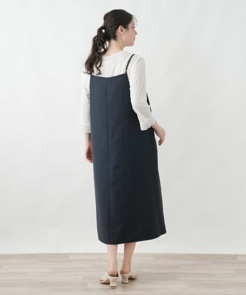 Leilian PLUS HOUSE / レリアンプラスハウス ロング・マキシ丈ワンピース | ジャンパースカート【Leilian WHITE LABEL】 | 詳細6