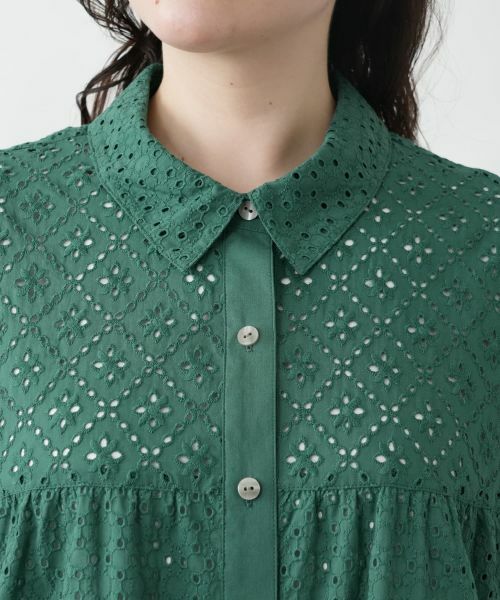Leilian PLUS HOUSE / レリアンプラスハウス シャツ・ブラウス | カットワークチュニックブラウス【Leilian WHITE LABEL】 | 詳細13