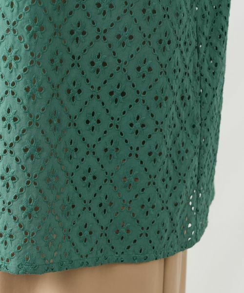 Leilian PLUS HOUSE / レリアンプラスハウス シャツ・ブラウス | カットワークチュニックブラウス【Leilian WHITE LABEL】 | 詳細16