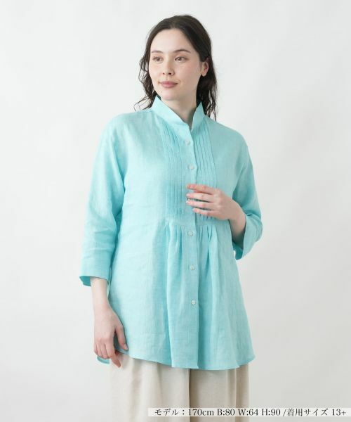 Leilian PLUS HOUSE / レリアンプラスハウス シャツ・ブラウス | ブラウス【Alessandra Emme】（グリーン）