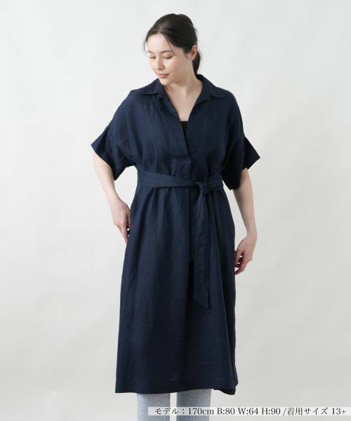 Leilian PLUS HOUSE / レリアンプラスハウス シャツ・ブラウス | ブラウス【ROSSO35】（ネイビー系）