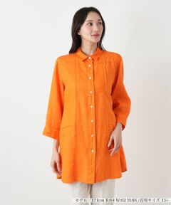 Leilian PLUS HOUSE / レリアンプラスハウス シャツ・ブラウス | 羽織ブラウス【ROSSO35】