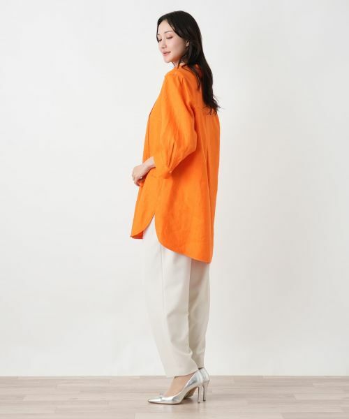 Leilian PLUS HOUSE / レリアンプラスハウス シャツ・ブラウス | 羽織ブラウス【ROSSO35】 | 詳細8