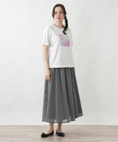Leilian PLUS HOUSE / レリアンプラスハウス カットソー | グラフィックTシャツ | 詳細1