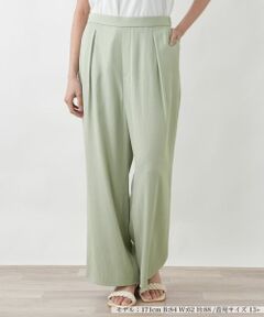 Leilian PLUS HOUSE / レリアンプラスハウス その他パンツ | フロントタックワイドパンツ【BOURGE】