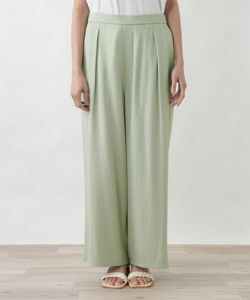 Leilian PLUS HOUSE / レリアンプラスハウス その他パンツ | フロントタックワイドパンツ【BOURGE】 | 詳細10