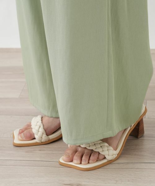 Leilian PLUS HOUSE / レリアンプラスハウス その他パンツ | フロントタックワイドパンツ【BOURGE】 | 詳細15