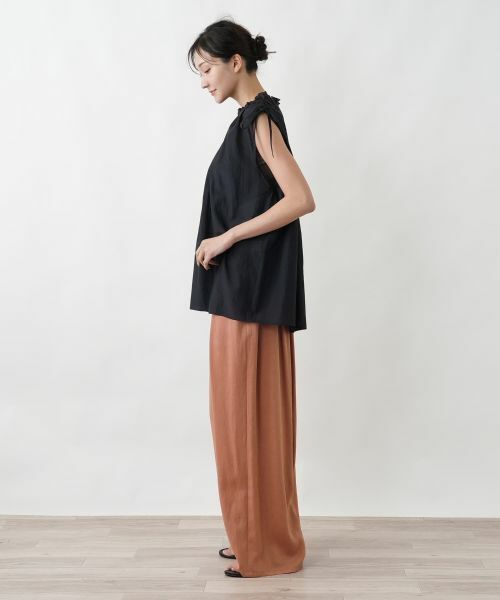 Leilian PLUS HOUSE / レリアンプラスハウス その他パンツ | フロントタックワイドパンツ【BOURGE】 | 詳細5