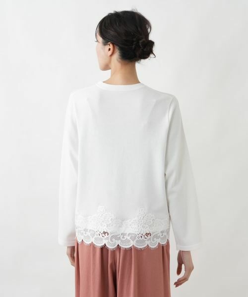Leilian PLUS HOUSE / レリアンプラスハウス カーディガン・ボレロ | 裾レースカーディガン【BOURGE】 | 詳細12