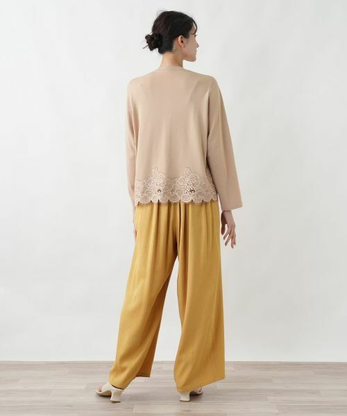 Leilian PLUS HOUSE / レリアンプラスハウス カーディガン・ボレロ | 裾レースカーディガン【BOURGE】 | 詳細6