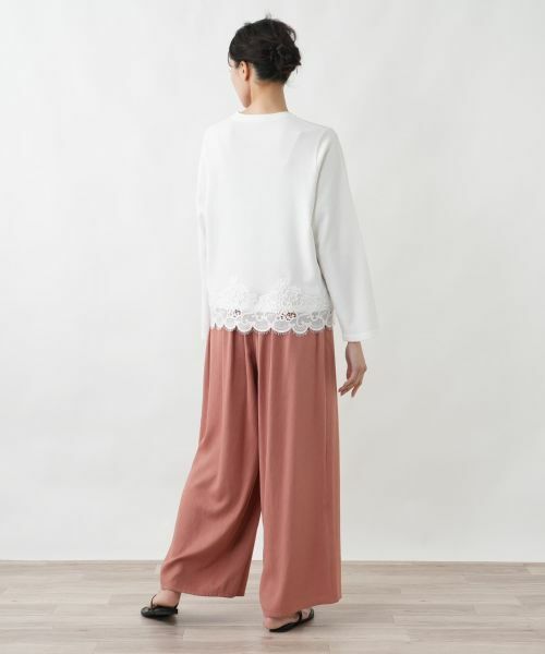 Leilian PLUS HOUSE / レリアンプラスハウス カーディガン・ボレロ | 裾レースカーディガン【BOURGE】 | 詳細9