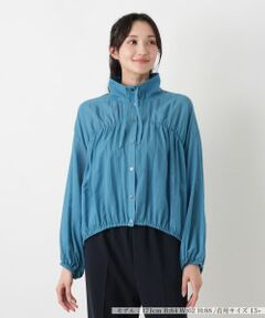 Leilian PLUS HOUSE / レリアンプラスハウス その他アウター | ギャザーブルゾンブラウス【NEMIKA】