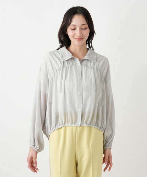 Leilian PLUS HOUSE / レリアンプラスハウス その他アウター | ギャザーブルゾンブラウス【NEMIKA】 | 詳細10