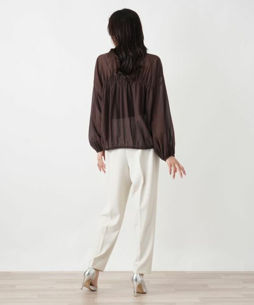 Leilian PLUS HOUSE / レリアンプラスハウス その他アウター | ギャザーブルゾンブラウス【NEMIKA】 | 詳細6