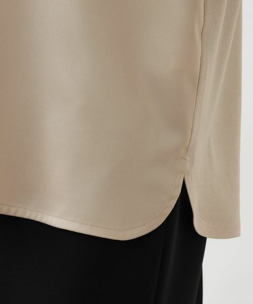 Leilian PLUS HOUSE / レリアンプラスハウス シャツ・ブラウス | 異素材コンビ ノースリーブトップス | 詳細19