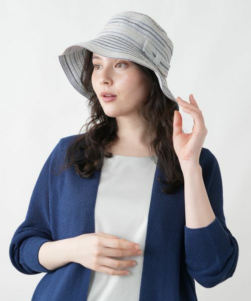 Leilian PLUS HOUSE / レリアンプラスハウス ハット | メランジボーダーハット | 詳細4