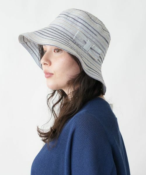 Leilian PLUS HOUSE / レリアンプラスハウス ハット | メランジボーダーハット | 詳細5