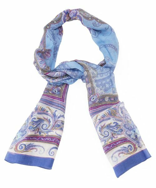 Leilian PLUS HOUSE / レリアンプラスハウス マフラー・ショール・スヌード・ストール | ストール【CANEPA】（セルリアンブルー）