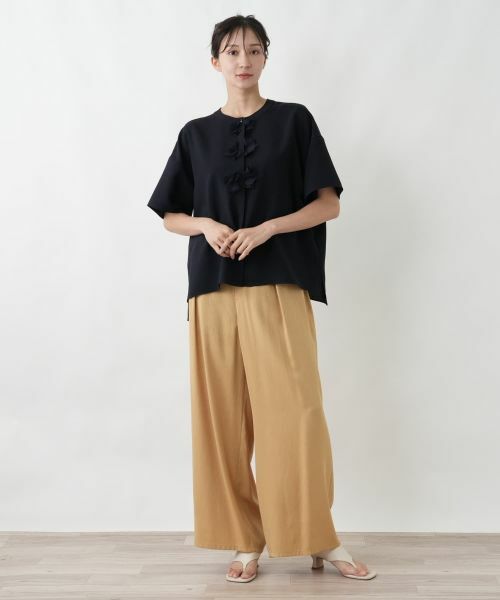 Leilian PLUS HOUSE / レリアンプラスハウス シャツ・ブラウス | フラワーモチーフブラウス【BOURGE】 | 詳細1