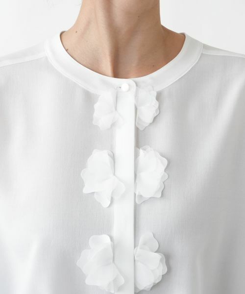 Leilian PLUS HOUSE / レリアンプラスハウス シャツ・ブラウス | フラワーモチーフブラウス【BOURGE】 | 詳細13