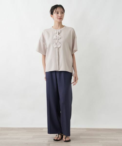 Leilian PLUS HOUSE / レリアンプラスハウス シャツ・ブラウス | フラワーモチーフブラウス【BOURGE】 | 詳細4