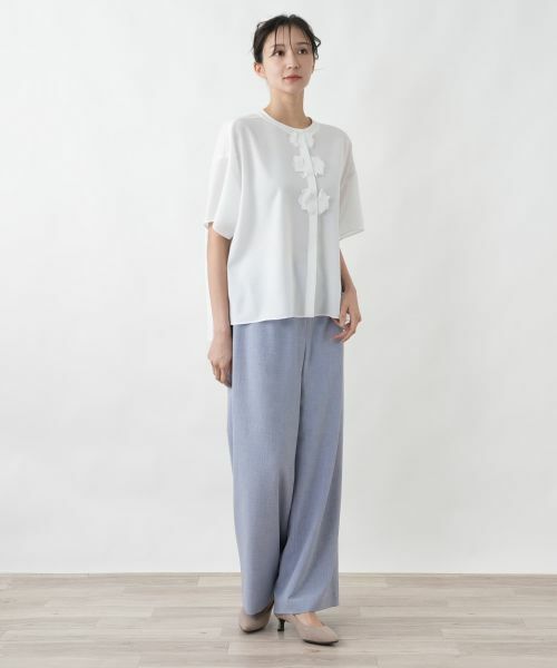 Leilian PLUS HOUSE / レリアンプラスハウス シャツ・ブラウス | フラワーモチーフブラウス【BOURGE】 | 詳細7