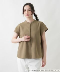 Leilian PLUS HOUSE / レリアンプラスハウス シャツ・ブラウス | スタンドカラーブラウス【2026年5月カタログ】