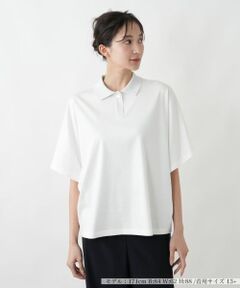 Leilian PLUS HOUSE / レリアンプラスハウス ポロシャツ | ワイドシルエットポロシャツ【BOURGE】