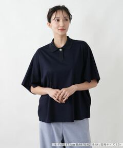 Leilian PLUS HOUSE / レリアンプラスハウス ポロシャツ | ワイドシルエットポロシャツ【BOURGE】