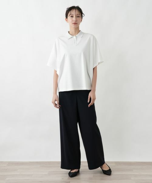 Leilian PLUS HOUSE / レリアンプラスハウス ポロシャツ | ワイドシルエットポロシャツ【BOURGE】 | 詳細4