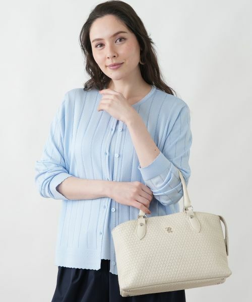 Leilian PLUS HOUSE / レリアンプラスハウス カーディガン・ボレロ | カーディガン【Leilian WHITE LABEL】（スカイブルー）