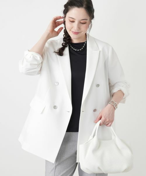 Leilian PLUS HOUSE / レリアンプラスハウス カットソー | 【接触冷感】フレンチスリーブカットソー【2026年5月カタログ】 | 詳細1