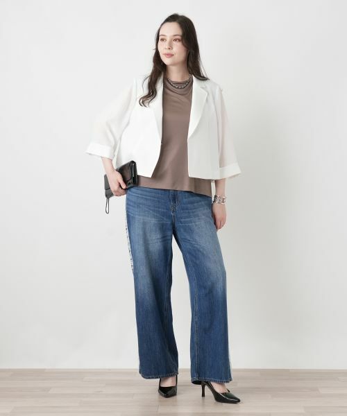Leilian PLUS HOUSE / レリアンプラスハウス カットソー | 【接触冷感】フレンチスリーブカットソー【2026年5月カタログ】 | 詳細12