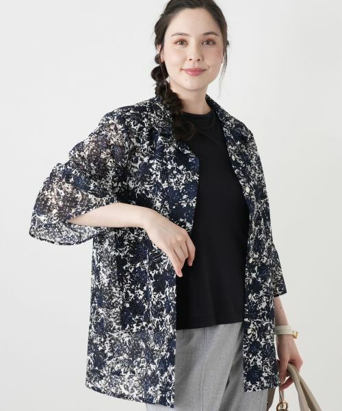 Leilian PLUS HOUSE / レリアンプラスハウス カットソー | 【接触冷感】フレンチスリーブカットソー【2026年5月カタログ】 | 詳細3