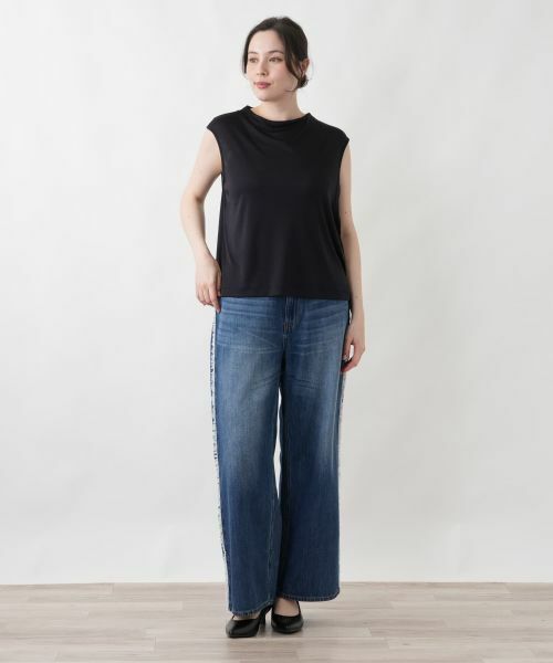 Leilian PLUS HOUSE / レリアンプラスハウス カットソー | 【接触冷感】フレンチスリーブカットソー【2026年5月カタログ】 | 詳細6