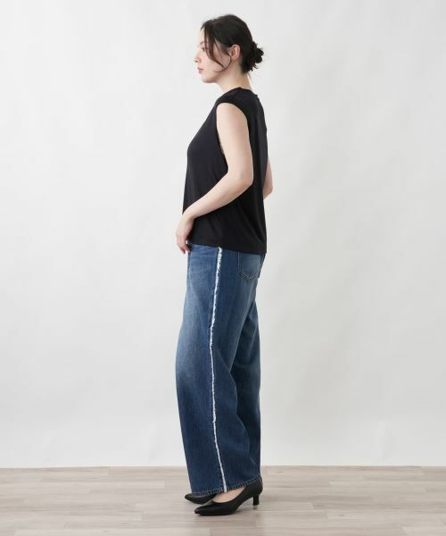 Leilian PLUS HOUSE / レリアンプラスハウス カットソー | 【接触冷感】フレンチスリーブカットソー【2026年5月カタログ】 | 詳細7