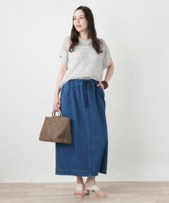 Leilian PLUS HOUSE / レリアンプラスハウス ミニ・ひざ丈スカート | 【接触冷感】スカートスカート【L JEANS】