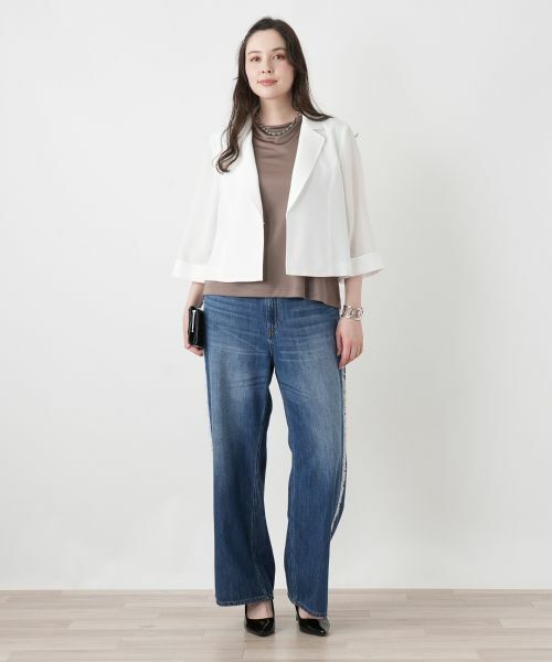 Leilian PLUS HOUSE / レリアンプラスハウス デニムパンツ | 【L JEANS】ジーンズ【2026年5月カタログ】(ブルー系)