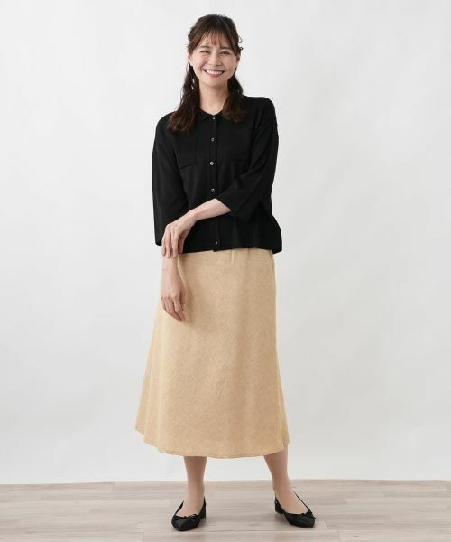 Leilian PLUS HOUSE / レリアンプラスハウス ミニ・ひざ丈スカート | スカート【Leilian WHITE LABEL】 | 詳細1