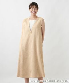 Leilian PLUS HOUSE / レリアンプラスハウス ロング・マキシ丈ワンピース | ジャンパースカート【Leilian WHITE LABEL】