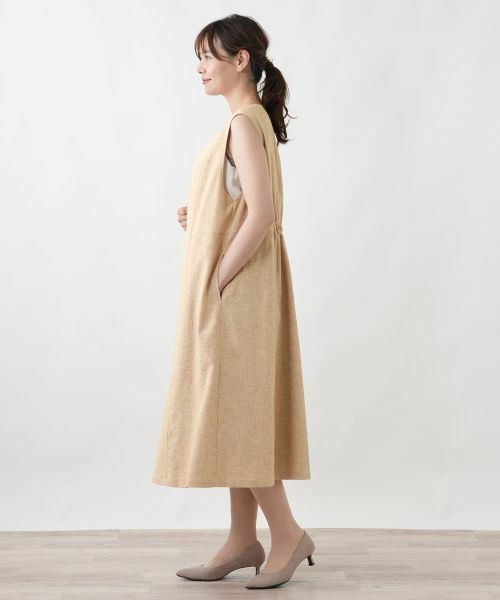 Leilian PLUS HOUSE / レリアンプラスハウス ロング・マキシ丈ワンピース | ジャンパースカート【Leilian WHITE LABEL】 | 詳細2