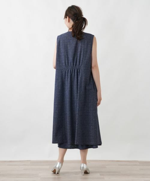 Leilian PLUS HOUSE / レリアンプラスハウス ロング・マキシ丈ワンピース | ジャンパースカート【Leilian WHITE LABEL】 | 詳細6