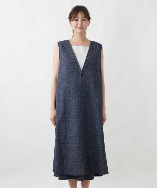 Leilian PLUS HOUSE / レリアンプラスハウス ロング・マキシ丈ワンピース | ジャンパースカート【Leilian WHITE LABEL】 | 詳細7