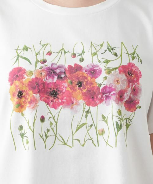Leilian PLUS HOUSE / レリアンプラスハウス Tシャツ | フラワープリントTシャツ【2026年5月カタログ】 | 詳細11