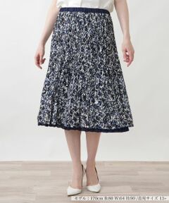 Leilian PLUS HOUSE / レリアンプラスハウス ロング・マキシ丈スカート | プリーツスカート【接触冷感】【Leilian WHITE LABEL】【ライトオケージョン】