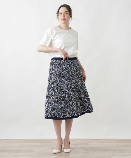 Leilian PLUS HOUSE / レリアンプラスハウス ロング・マキシ丈スカート | プリーツスカート【接触冷感】【Leilian WHITE LABEL】【ライトオケージョン】 | 詳細5